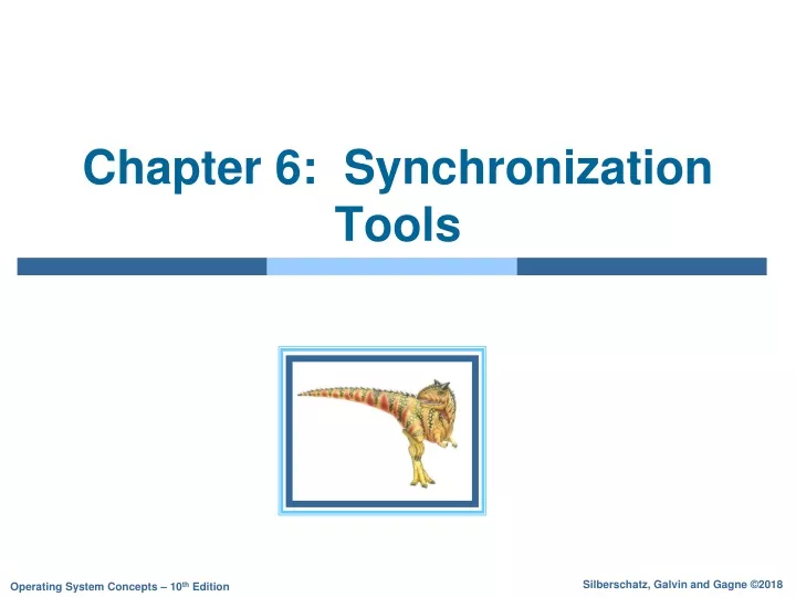chapter 6 synchronization tools