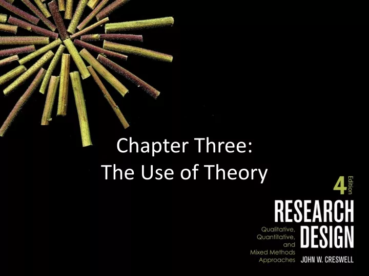 chapter three the use of theory