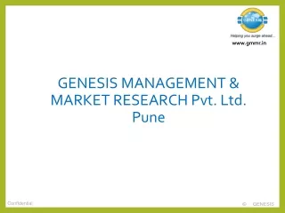 GENESIS MANAGEMENT &amp; MARKET RESEARCH Pvt. Ltd.  Pune