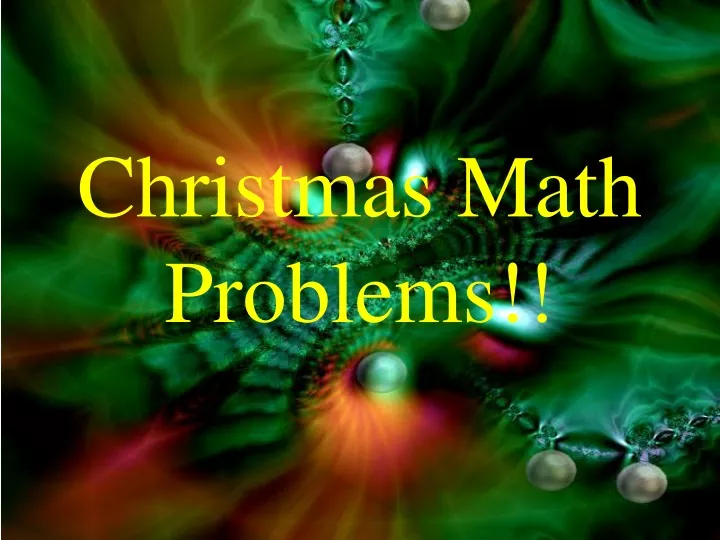 christmas math problems