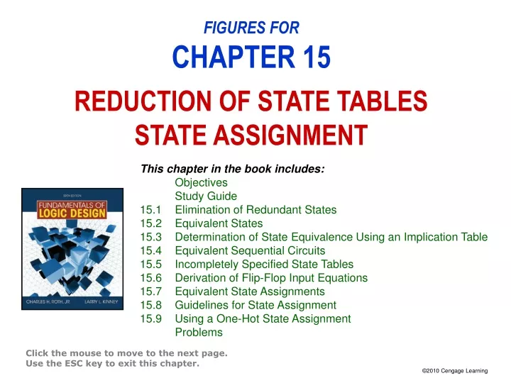 figures for chapter 15 reduction of state tables state assignment