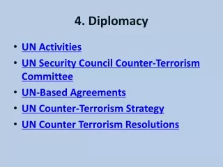 4. Diplomacy