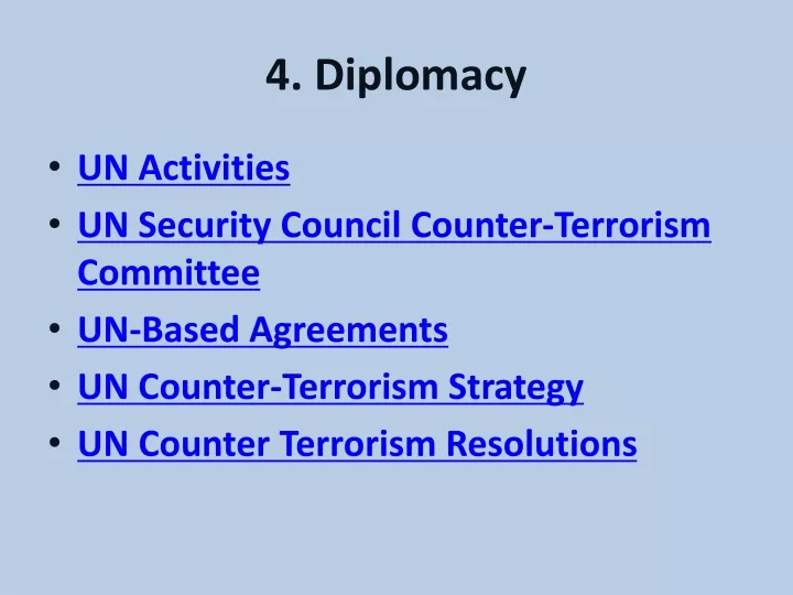 4 diplomacy
