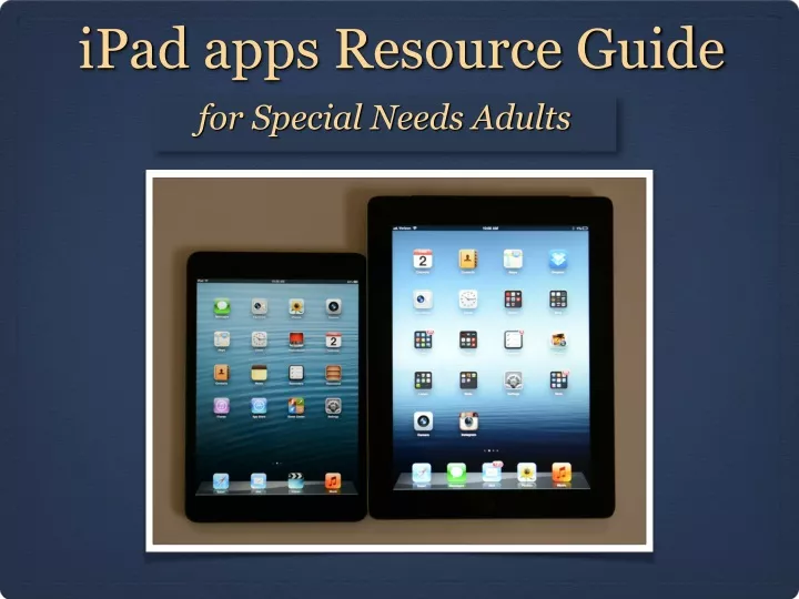 ipad apps resource guide