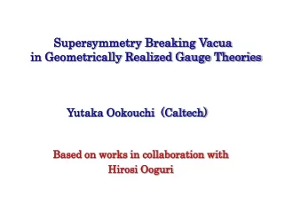 Supersymmetry Breaking Vacua   in Geometrically Realized Gauge Theories