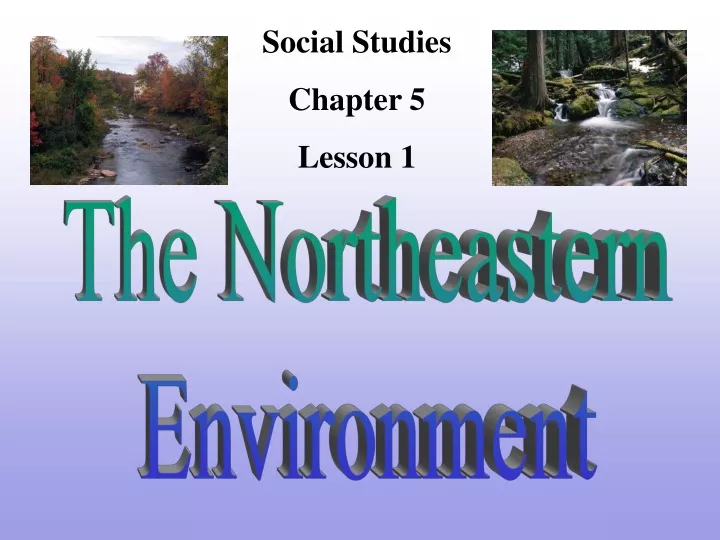 social studies chapter 5 lesson 1