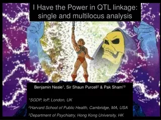 I Have the Power in QTL linkage:  single and multilocus analysis