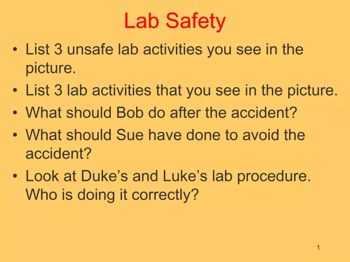 lab safety