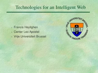 Technologies for an Intelligent Web
