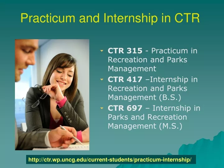 practicum and internship in ctr