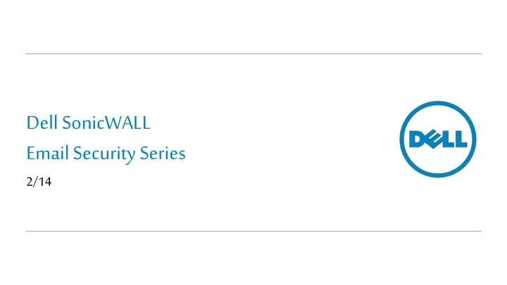 dell sonicwall email security series