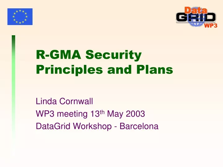 r gma security principles and plans