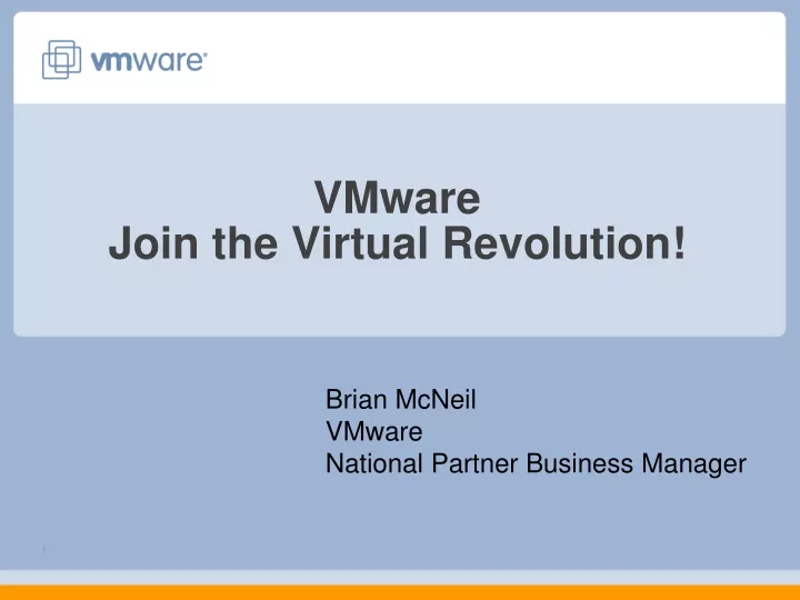 vmware join the virtual revolution