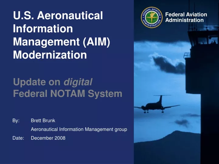 u s aeronautical information management aim modernization