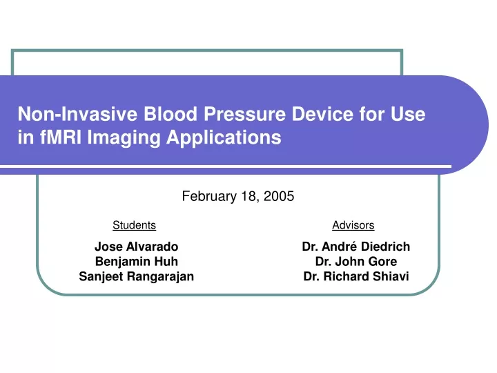 non invasive blood pressure device for use in fmri imaging applications
