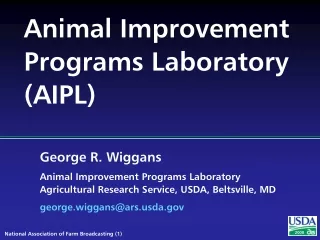 Animal Improvement Programs Laboratory (AIPL)