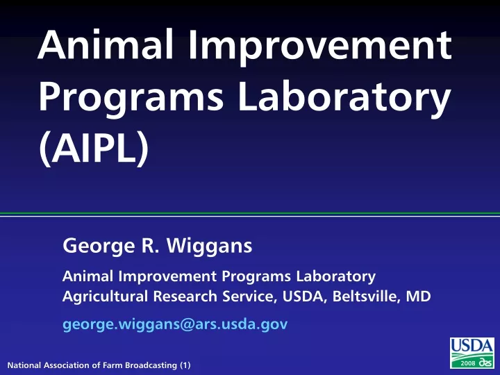 animal improvement programs laboratory aipl