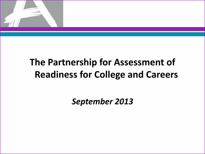 the partnership for assessment of readiness
