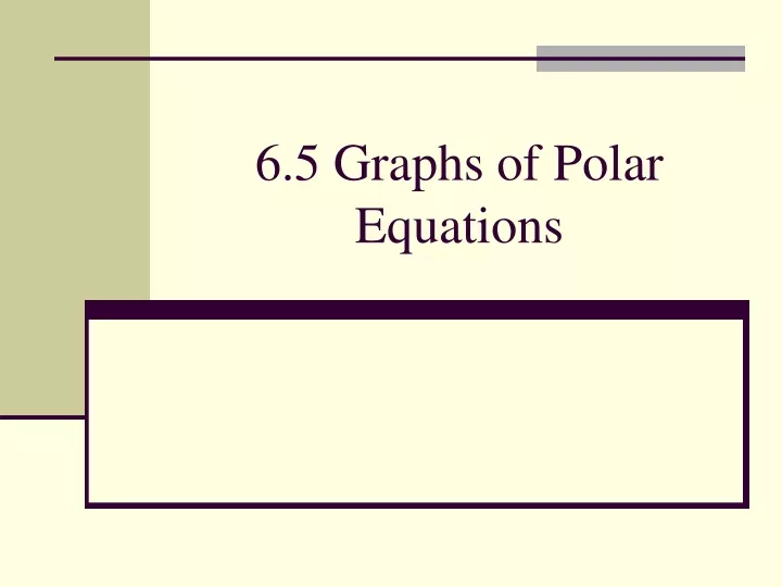6 5 graphs of polar equations