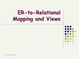 ER-to-Relational Mapping and Views