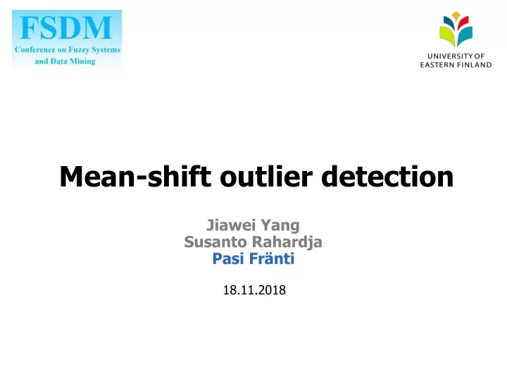 mean shift outlier detection