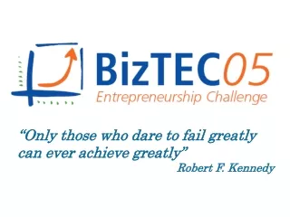 “Only those who dare to fail greatly can ever achieve greatly” Robert F. Kennedy