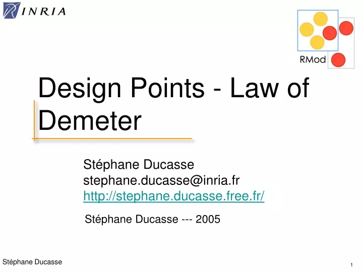 design points law of demeter