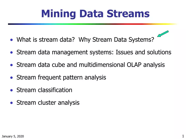 mining data streams
