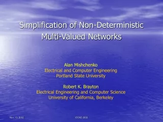 Simplification of Non-Deterministic Multi-Valued Networks
