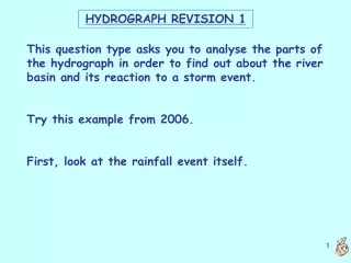 HYDROGRAPH REVISION 1
