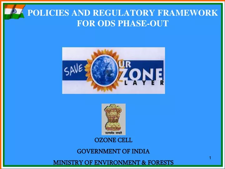 policies and regulatory framework for ods phase out