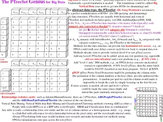 The PTreeSet  Genius  for Big Data