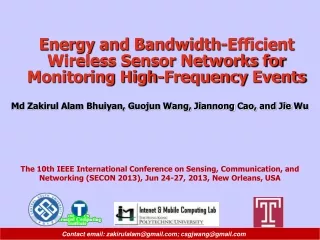 Energy and Bandwidth-Efficient Wireless Sensor Networks for Monitoring High-Frequency  Events