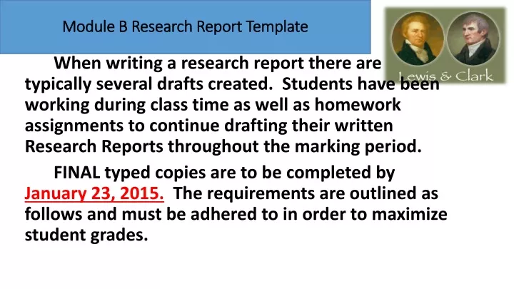 module b research report template