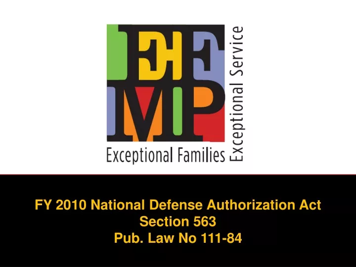 fy 2010 national defense authorization