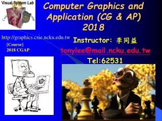Computer Graphics and Application (CG &amp; AP) 2018