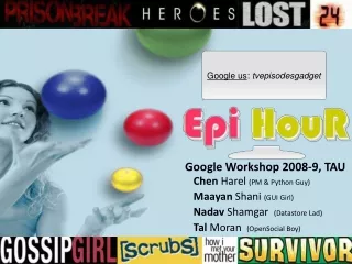 Google Workshop 2008-9, TAU