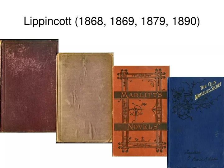 lippincott 1868 1869 1879 1890