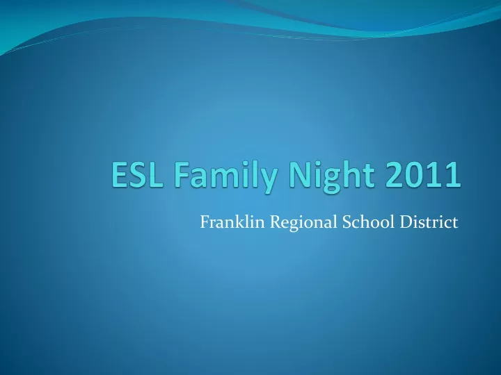 esl family night 2011