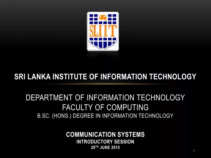 sri lanka institute of information technology