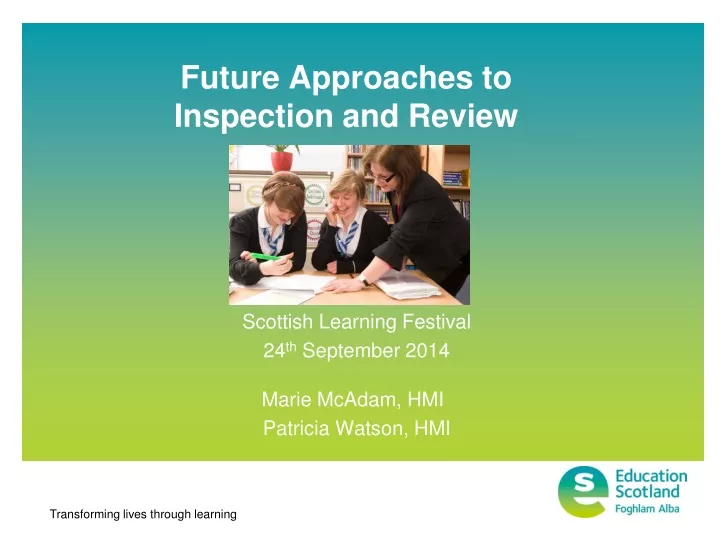 future approaches to inspection and review