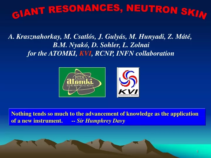 giant resonances neutron skin