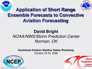Application of Short Range Ensemble Forecasts to Convective Aviation Forecasting