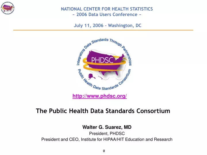 national center for health statistics 2006 data users conference july 11 2006 washington dc