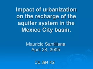 Mauricio Santillana  April 28, 2005