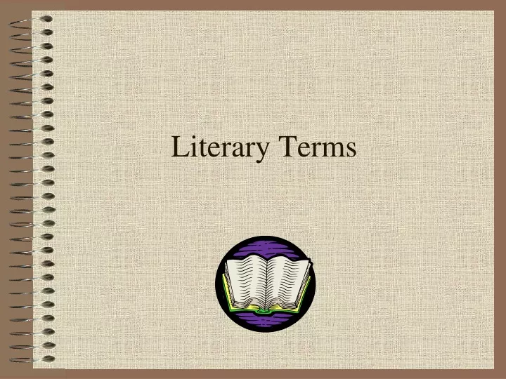 literary terms