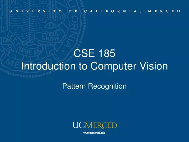 cse 185 introduction to computer vision