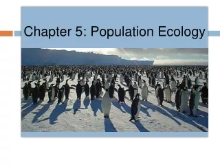 Chapter 5: Population Ecology