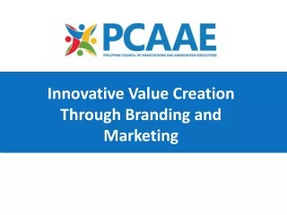 Innovative Value Creation Through Branding and Marketing