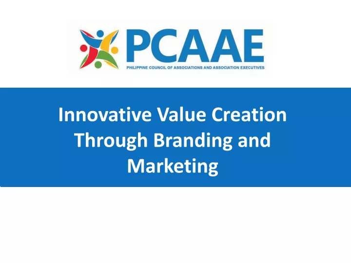 innovative value creation through branding and marketing